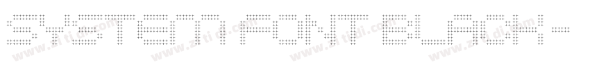 System Font Black字体转换